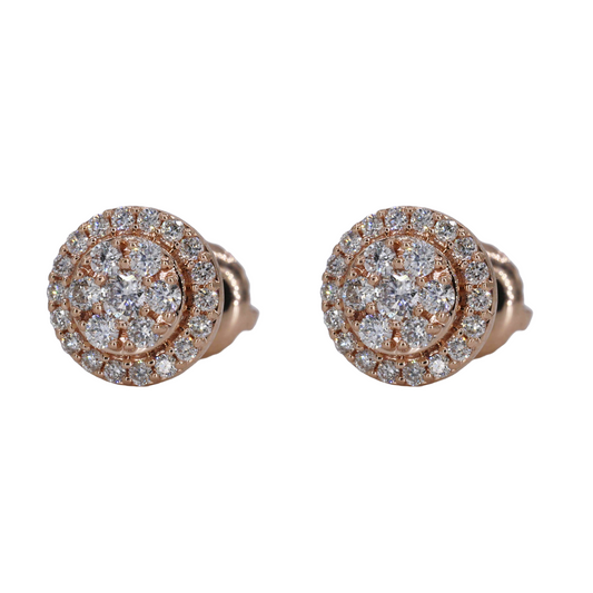 .75CT Round Diamond Earrings .75CT