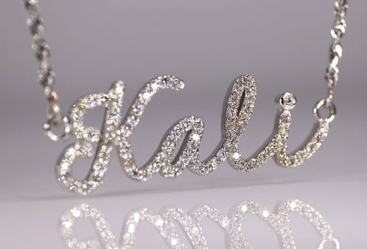 Diamond Name Necklace - Arian & Co.