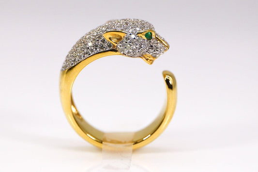 Pavé Panther Ring - Manuchery Arian and CO arianandco